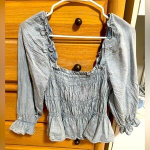 Peplum top with Smocking